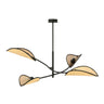Lotus 4 rattan hanging lamp