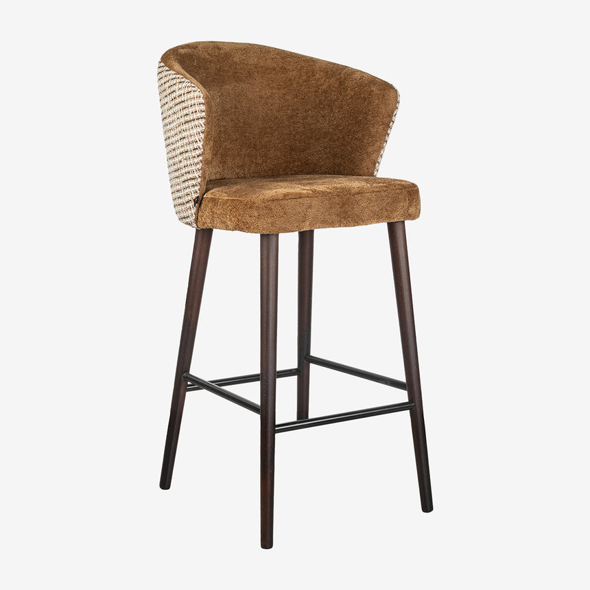 Pleated bar stool
