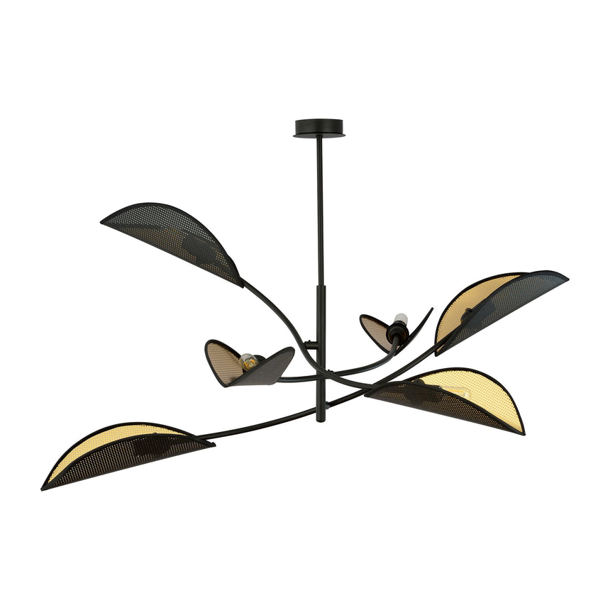 Lotus 6 metal pendant lamp