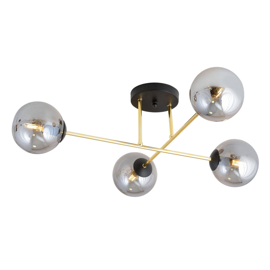 Magnum 4 BL Graphite metal ceiling lamp