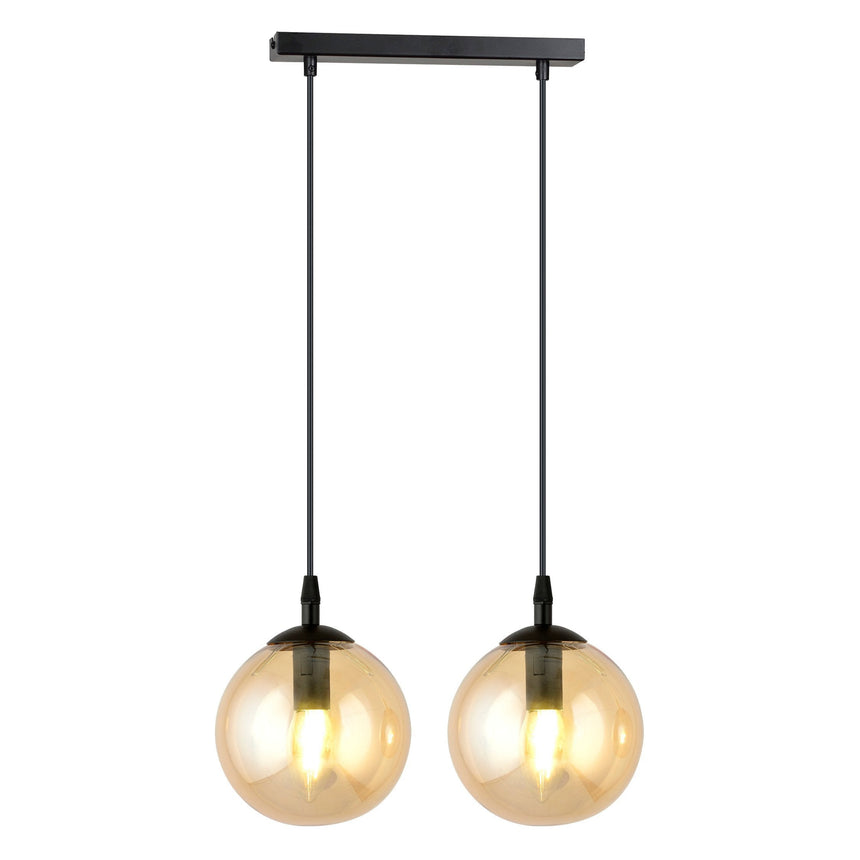 Cosmo 2 BL glass pendant lamp