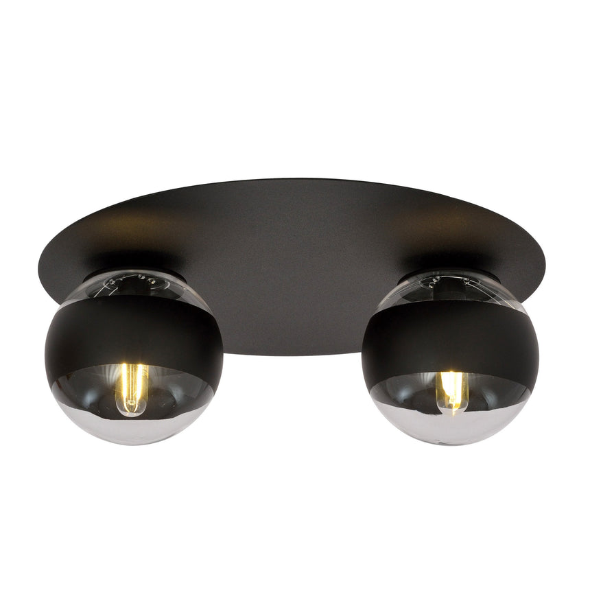Solar 2 Stripe metal ceiling lamp