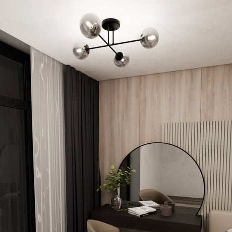 Roma 4 BL metal ceiling lamp
