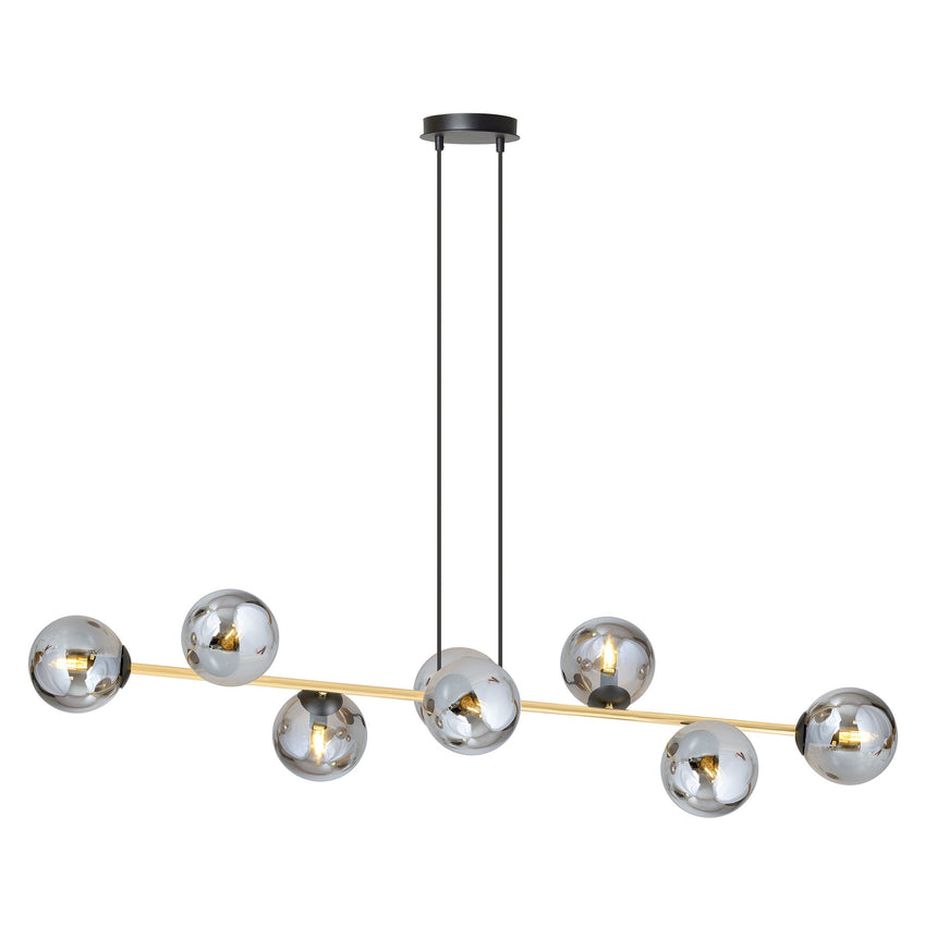 Gravity 8 BL metal pendant lamp