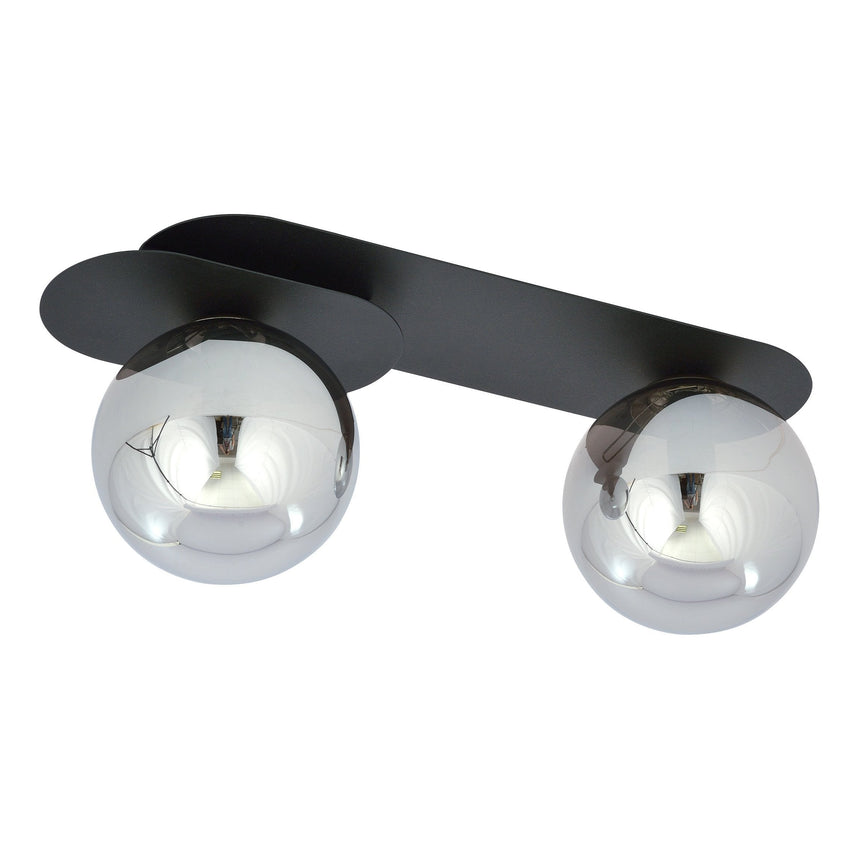 Plaza 2 BL glass ceiling lamp