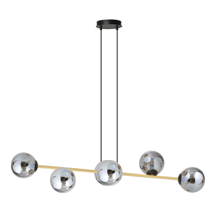 Gravity 6 BL metal pendant lamp