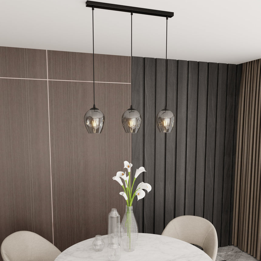 Istar 3 BL Graphite metal pendant lamp
