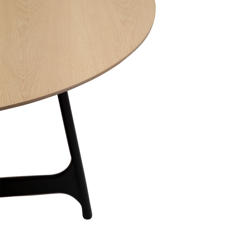Ooid wooden dining table Ø120