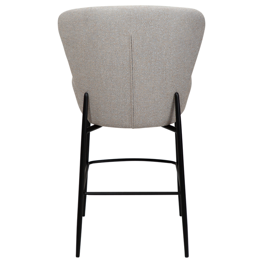 Orbit bouclé low bar stool