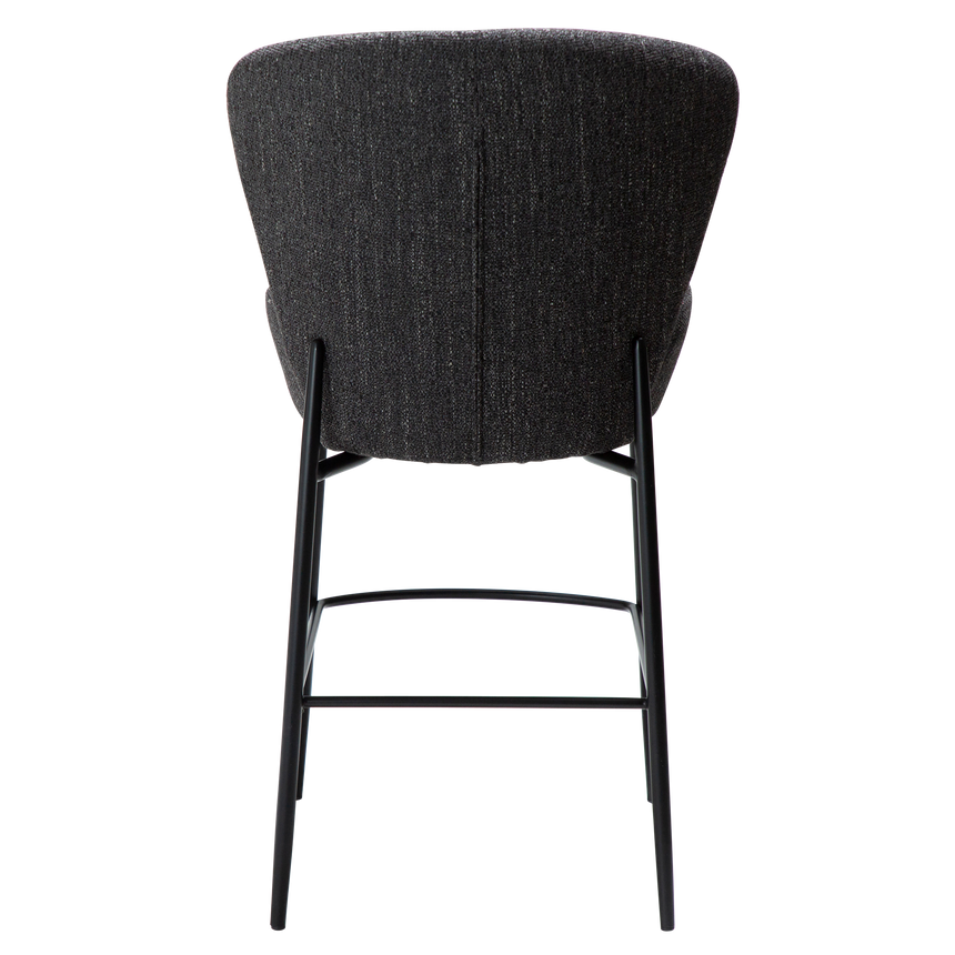 Orbit bouclé low bar stool