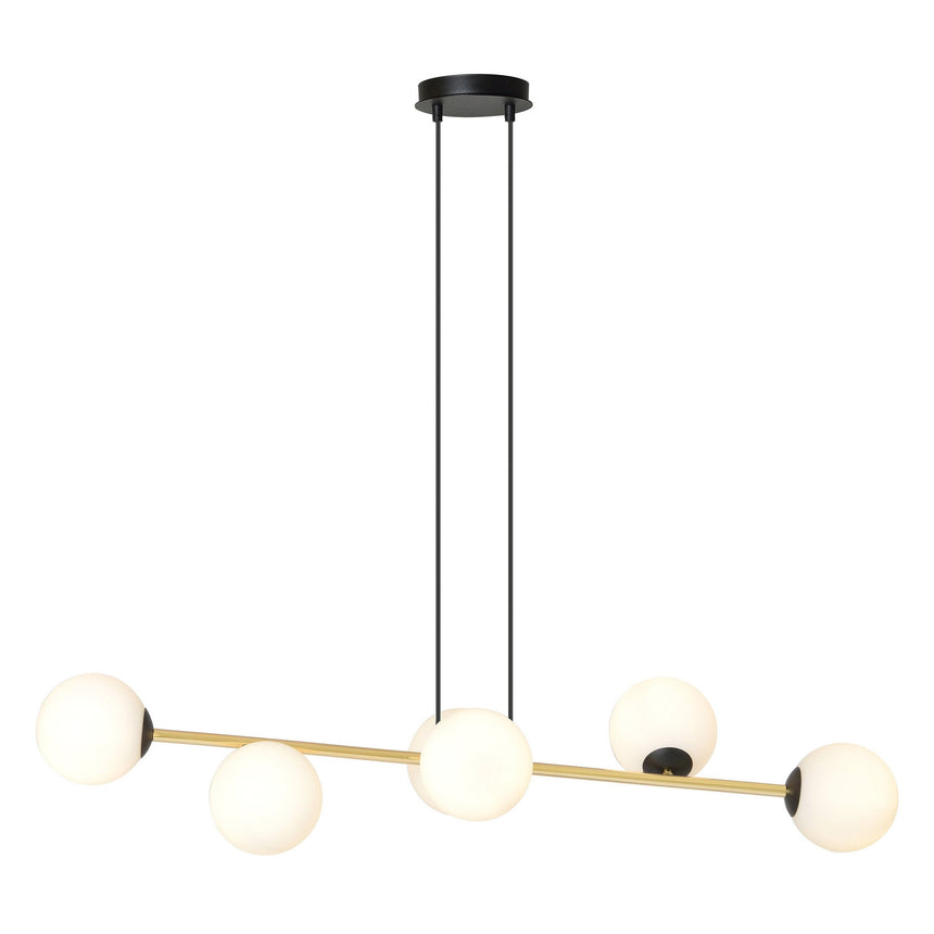 Gravity 6 BL Opal metal pendant lamp