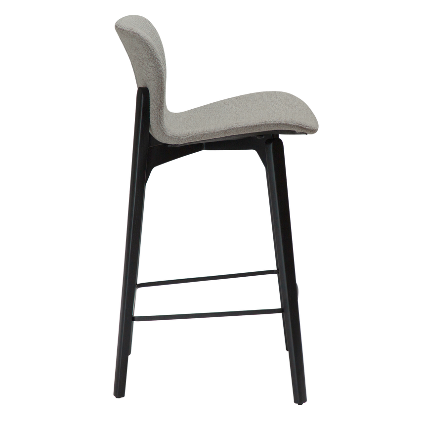 Paragon low bar stool with black legs