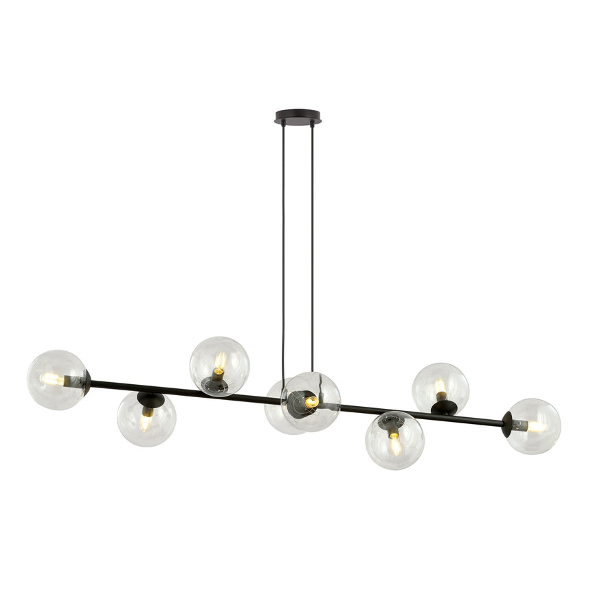 Rossi 8 BL Transparent fém függőlámpa