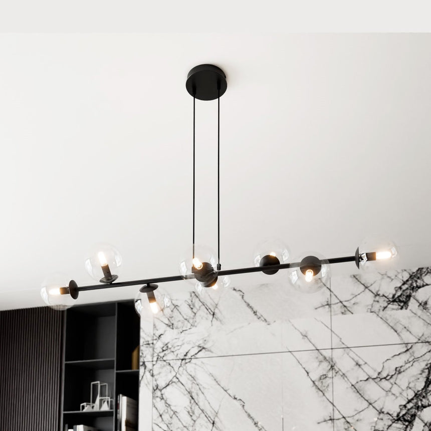 Rossi 8 BL Transparent fém függőlámpa