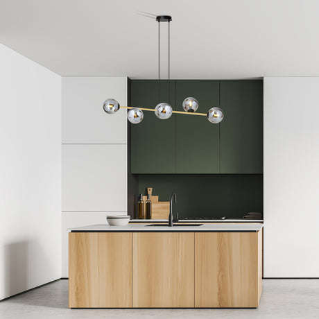 Gravity 6 BL metal pendant lamp