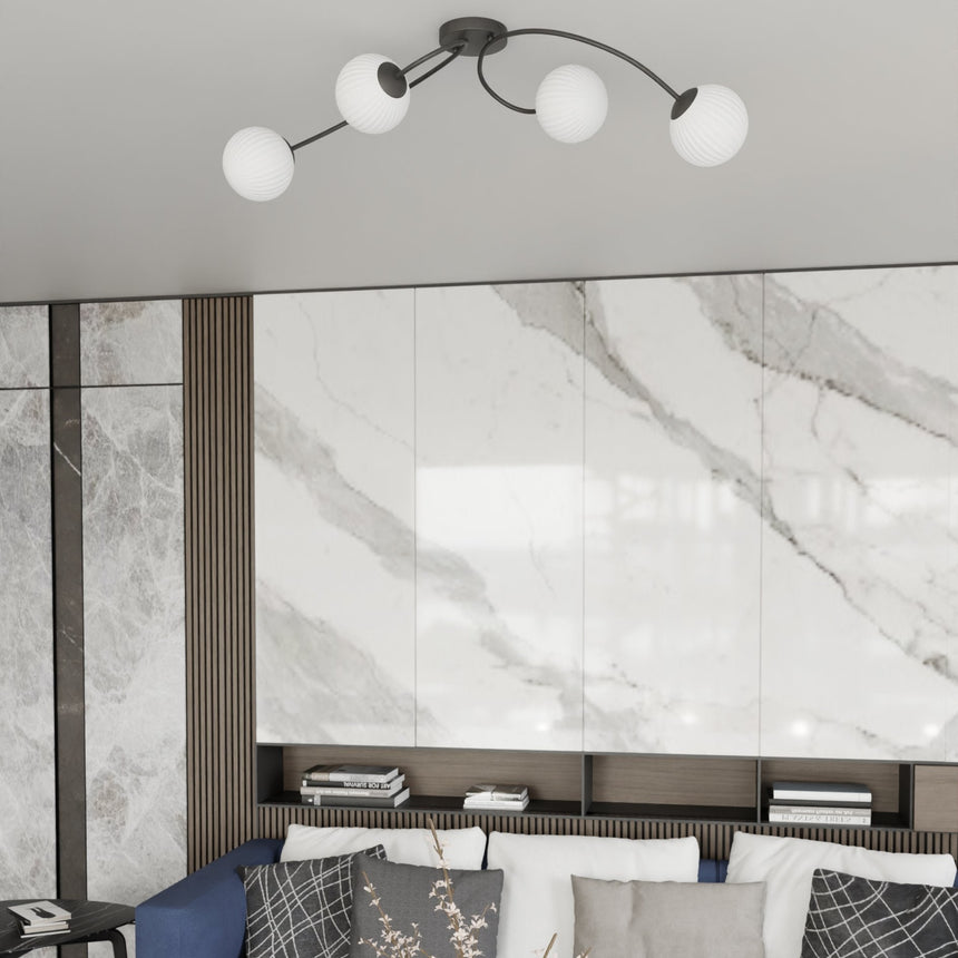 Vibra 4 BL metal ceiling lamp