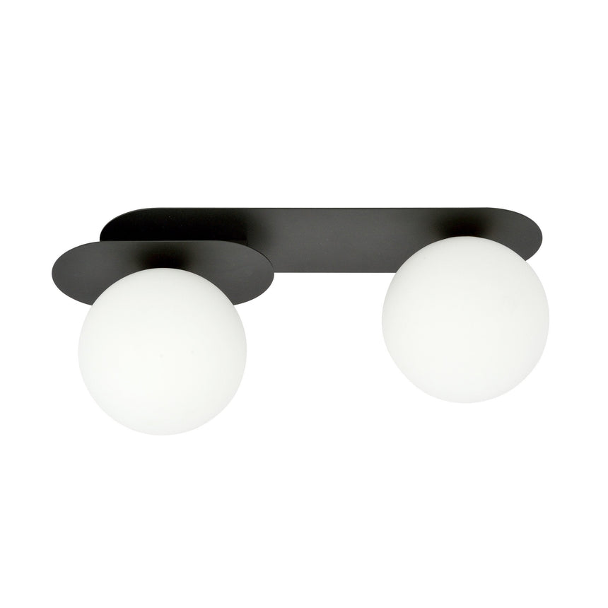 Plaza 2 BL Opal glass ceiling lamp
