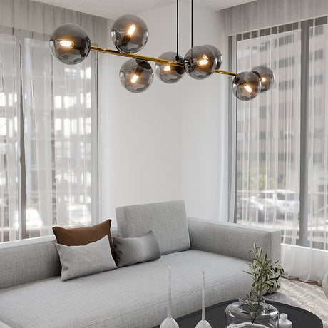 Gravity 8 BL metal pendant lamp