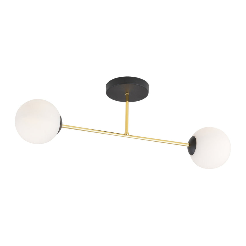 Magnum 2 BL Opal metal ceiling lamp