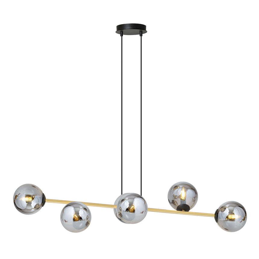 Gravity 6 BL metal pendant lamp