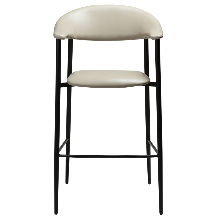 Rover textile leather low bar stool