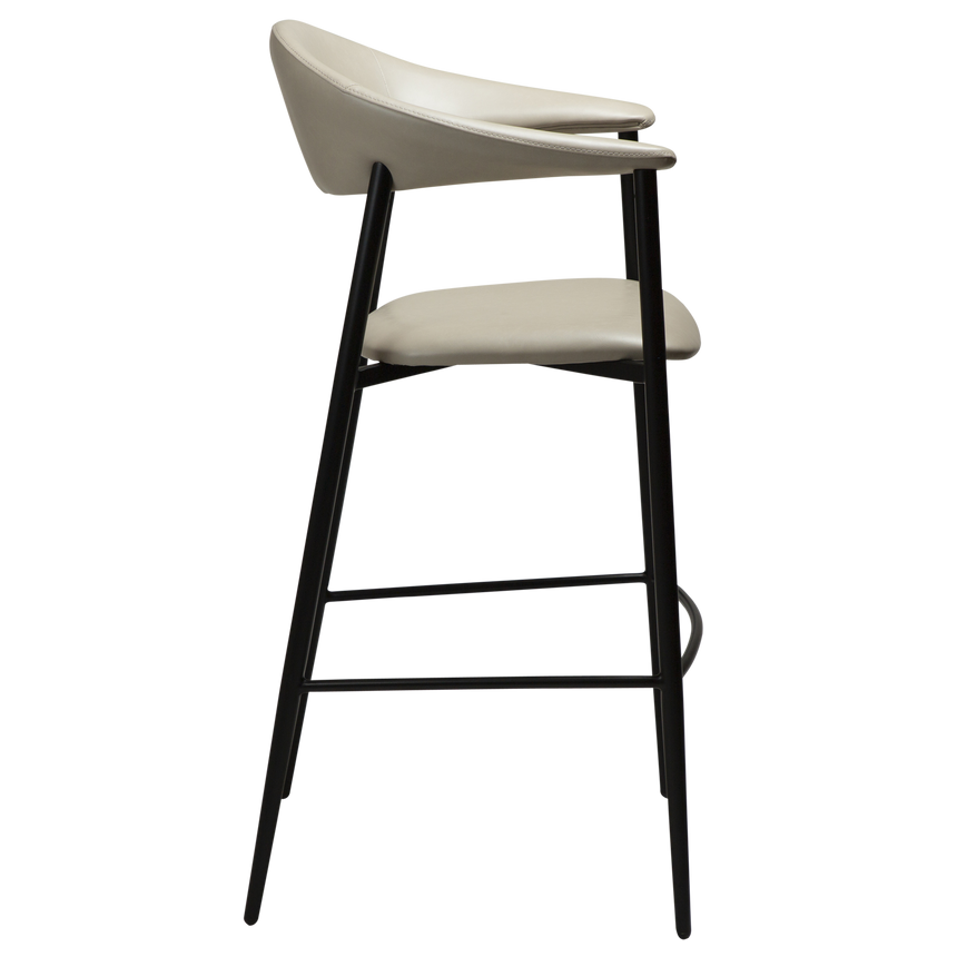 Rover textile leather low bar stool