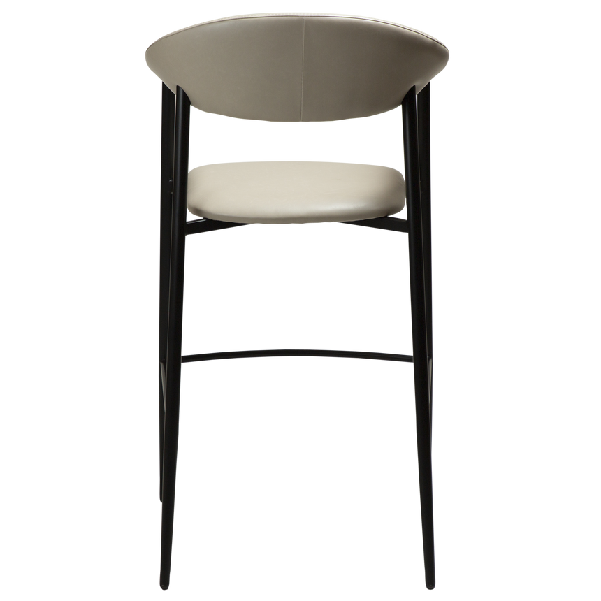 Rover textile leather low bar stool