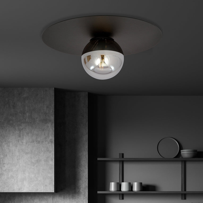 Solar 1 Graphite metal ceiling lamp