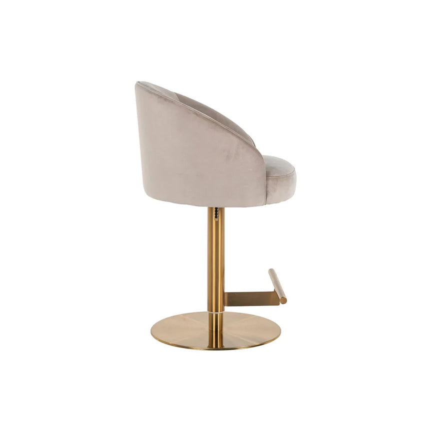 Zabi velvet bar stool