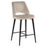 Tabitha velvet low bar stool