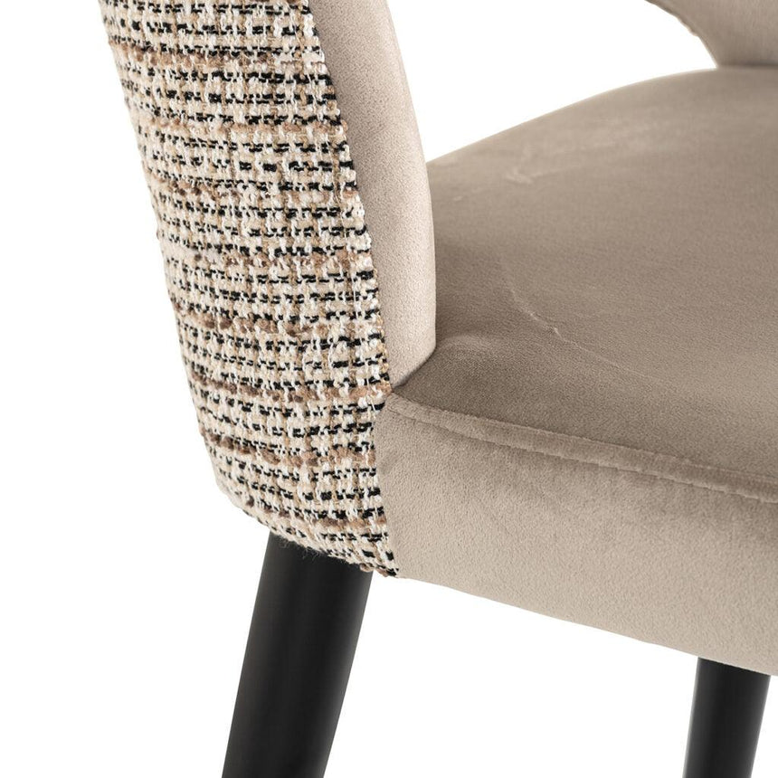 Tabitha velvet low bar stool