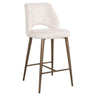 Delphine fabric low bar stool