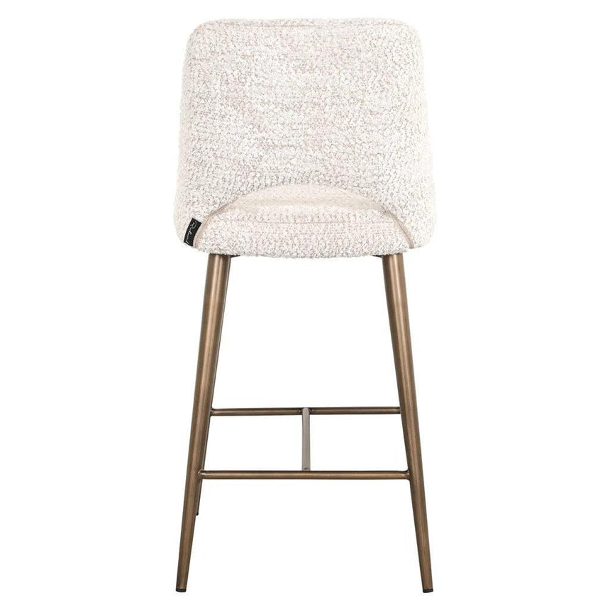 Delphine fabric low bar stool