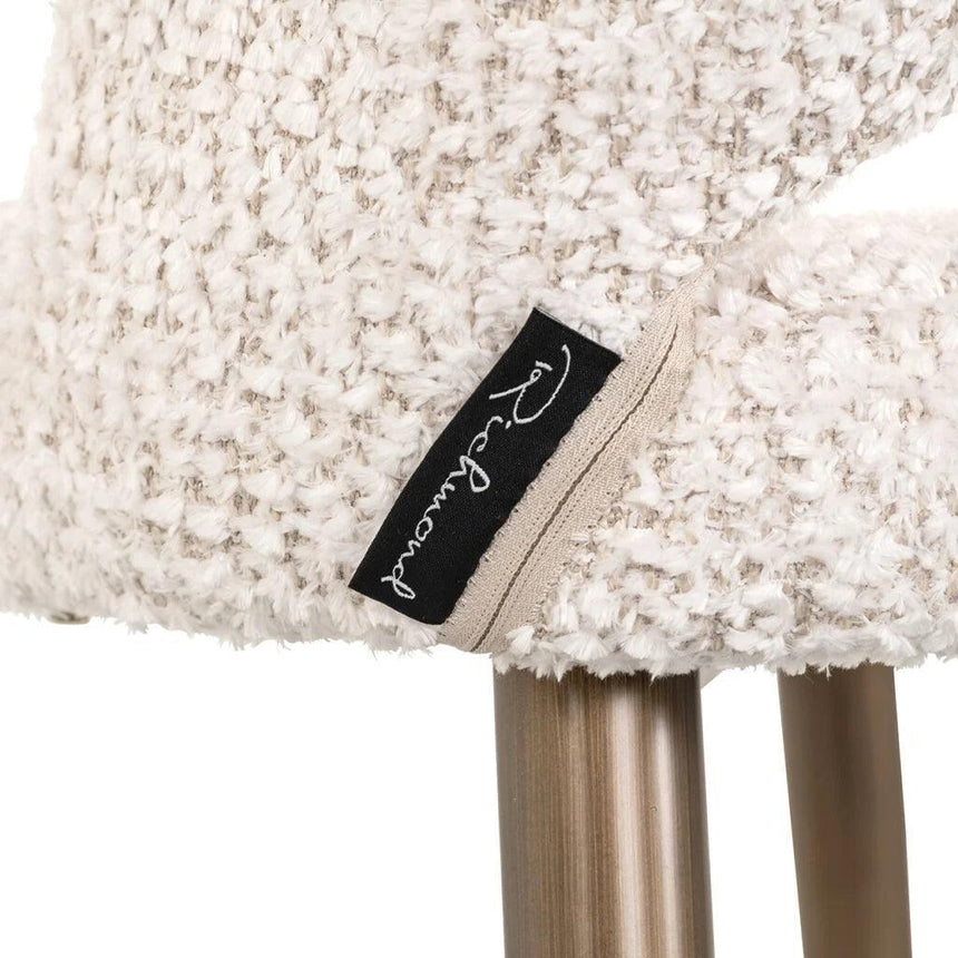 Delphine fabric low bar stool