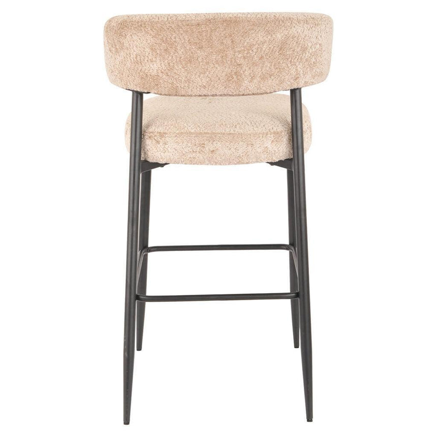 Rochelle fabric low bar stool set
