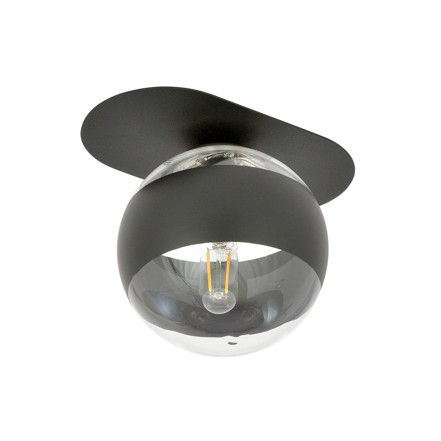Plaza 1 BL Stripe glass ceiling lamp