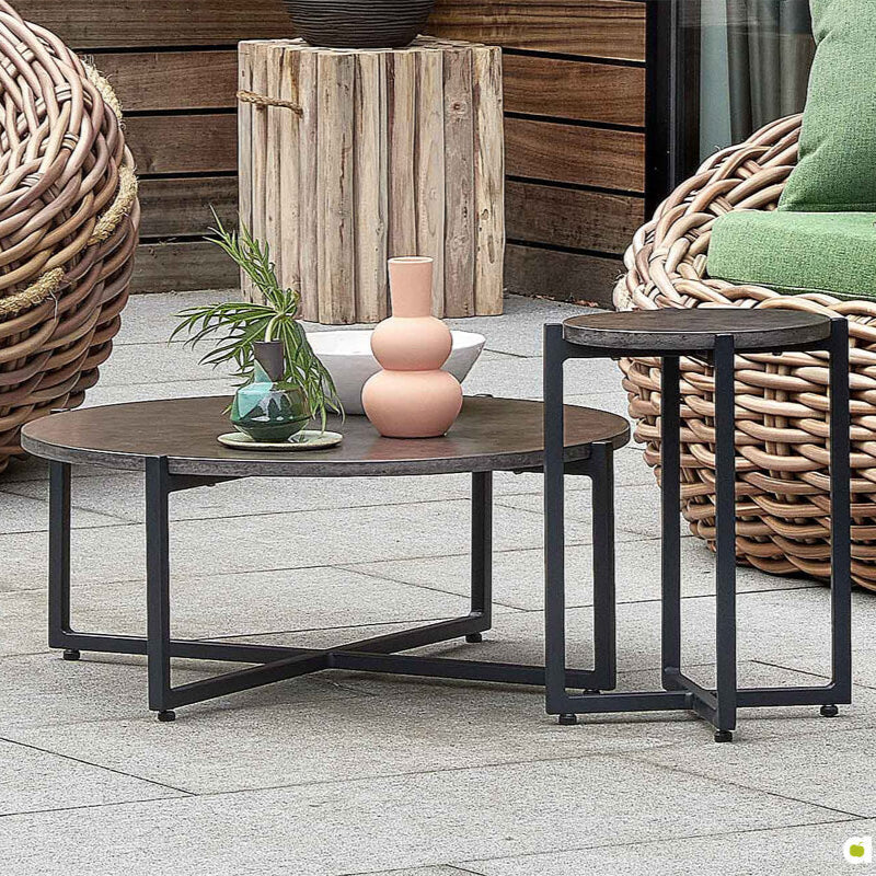 Soul metal garden storage table