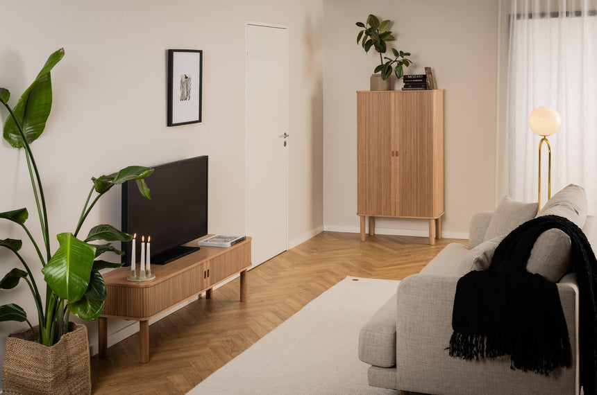 Langley tolóajtós fa kabinet-3