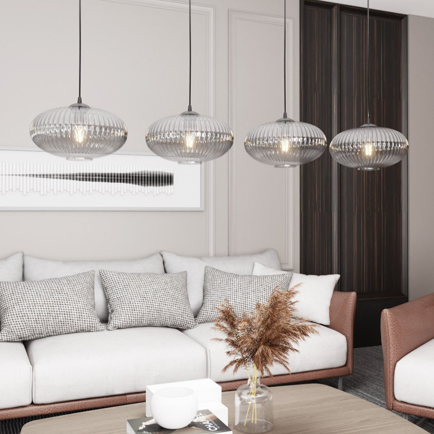 Coco 4 BL glass pendant lamp
