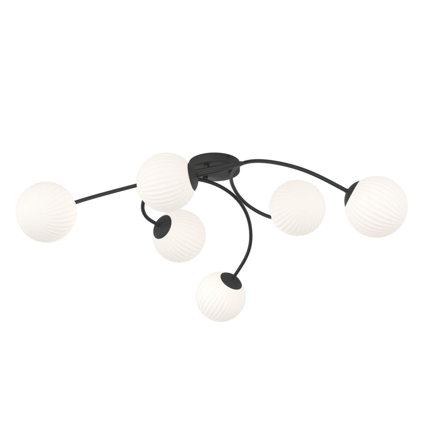 Vibra 6 BL metal ceiling lamp