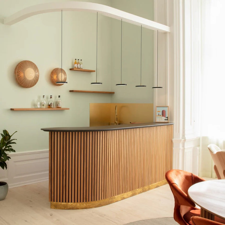 Asteria Brass pendant lamp Ø43