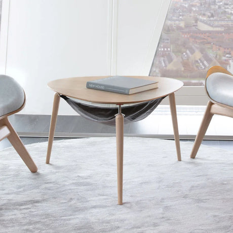 Hang Out fa dohányzóasztal ezüst kerettel