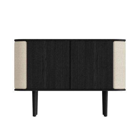 Treasures fa kabinet fekete kerettel 75×109