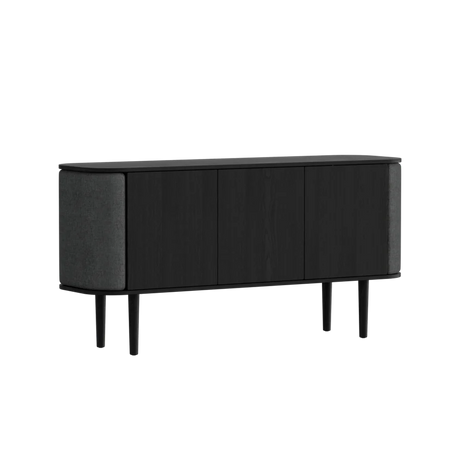 Treasures fa kabinet fekete kerettel 75×150