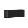 Treasures fa kabinet fekete kerettel 75×150