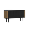 Treasures fa kabinet fekete kerettel 75×150