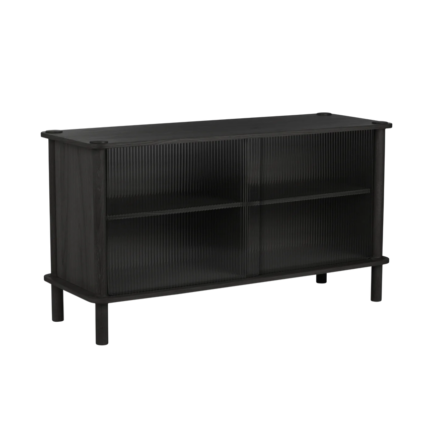 Italic fa kabinet üveg ajtókkal