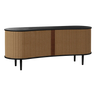 Audacious fa kabinet fekete kerettel 67x160