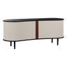 Audacious fa kabinet fekete kerettel 67x160