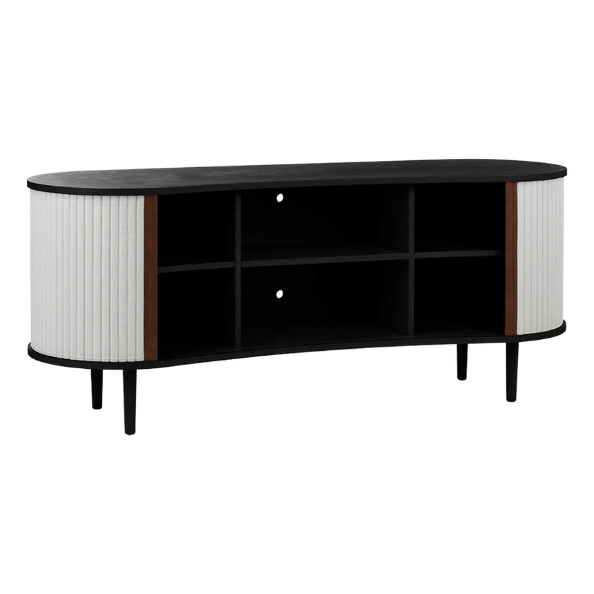 Audacious fa kabinet fekete kerettel 67x160
